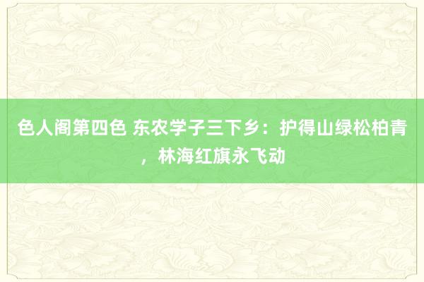 色人阁第四色 东农学子三下乡：护得山绿松柏青，林海红旗永飞动