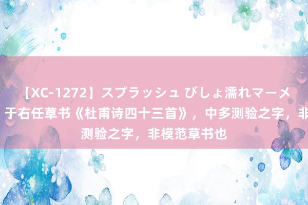 【XC-1272】スプラッシュ びしょ濡れマーメイド 明日香 于右任草书《杜甫诗四十三首》，中多测验之字，非模范草书也