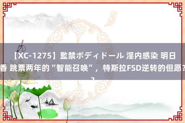 【XC-1275】監禁ボディドール 淫内感染 明日香 跳票两年的“智能召唤”，特斯拉FSD逆转的但愿？