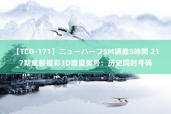 【TCD-171】ニューハーフSM調教8時間 217期成毅福彩3D瞻望奖号：历史同时号码