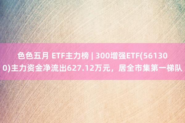 色色五月 ETF主力榜 | 300增强ETF(561300)主力资金净流出627.12万元，居全市集第一梯队