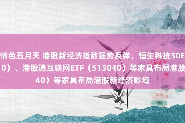 情色五月天 港股新经济指数强势反弹，恒生科技30ETF（513010）、港股通互联网ETF（513040）等家具布局港股新经济畛域