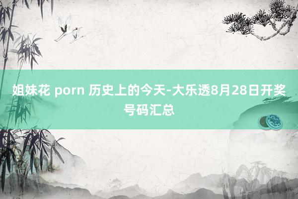 姐妹花 porn 历史上的今天-大乐透8月28日开奖号码汇总